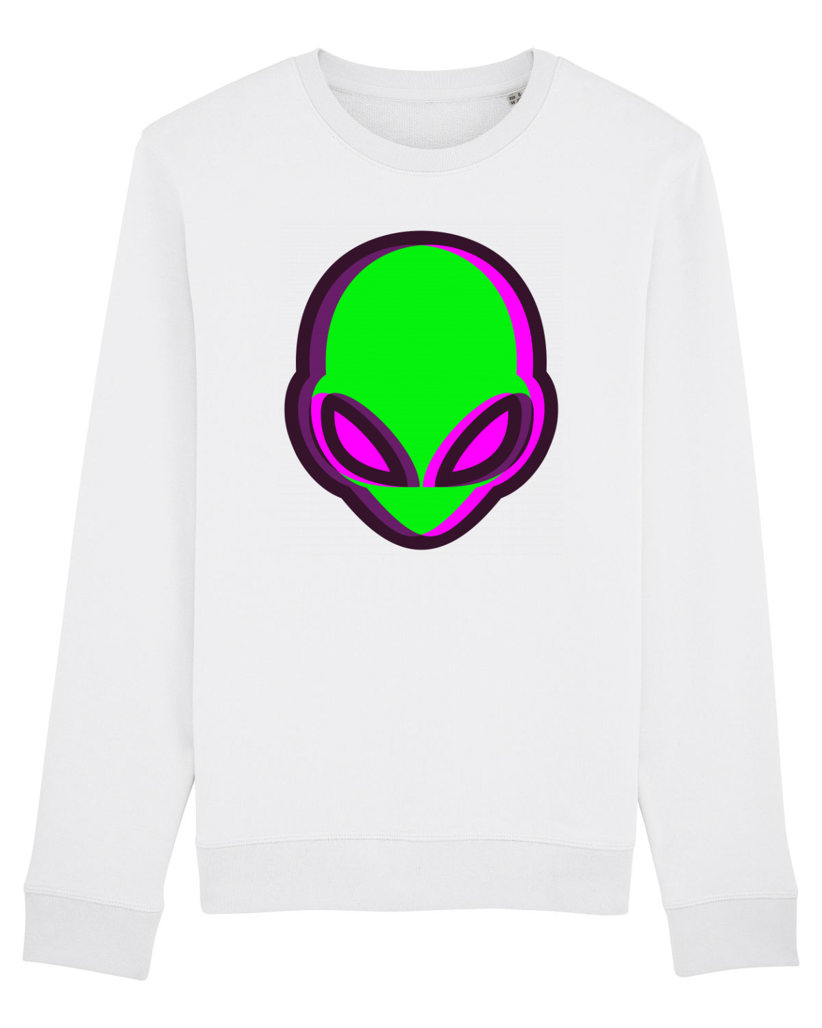 Bluză mânecă lungă Unisex Rise White