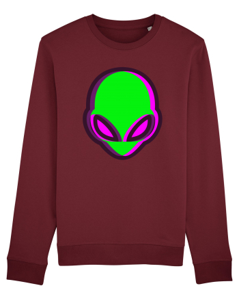 Trippy Alien Burgundy
