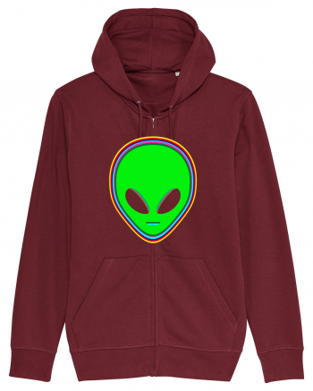 Trippy Alien Burgundy