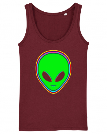 Trippy Alien Burgundy