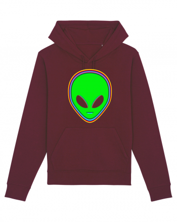 Trippy Alien Burgundy