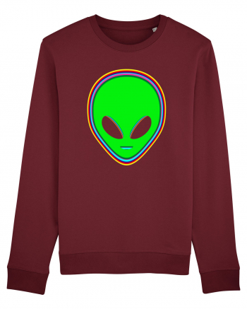 Trippy Alien Burgundy