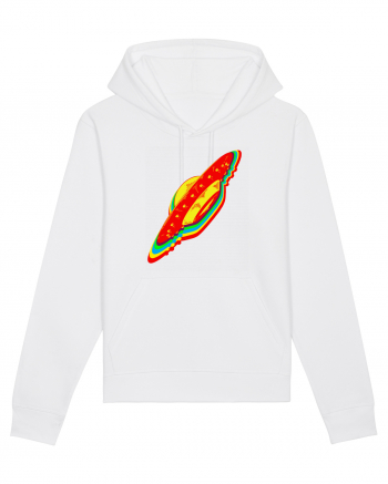 Trippy Retro UFO White