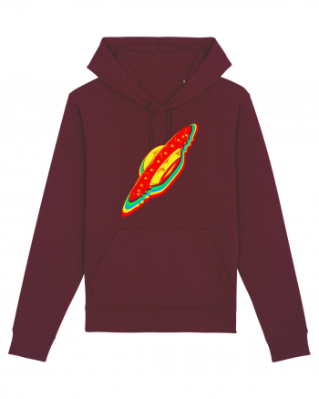 Trippy Retro UFO Burgundy