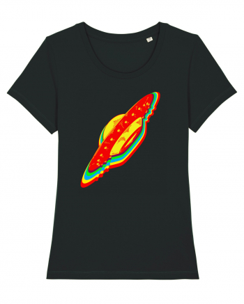 Trippy Retro UFO Black