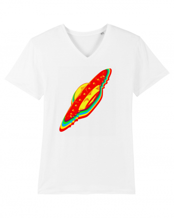 Trippy Retro UFO White