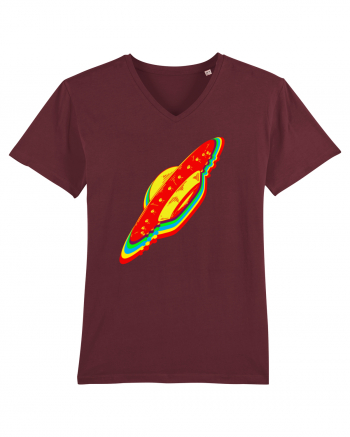 Trippy Retro UFO Burgundy