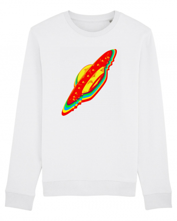 Trippy Retro UFO White