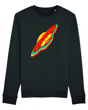 Trippy Retro UFO Black