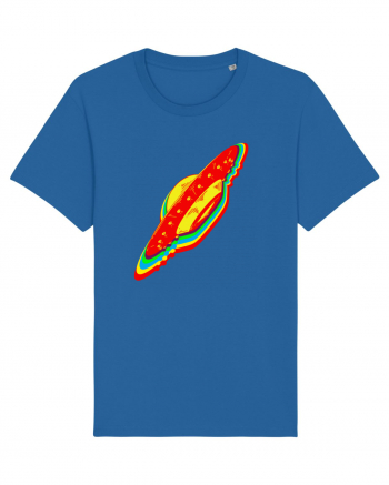 Trippy Retro UFO Royal Blue