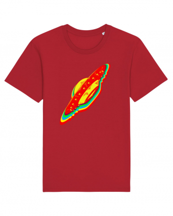 Trippy Retro UFO Red