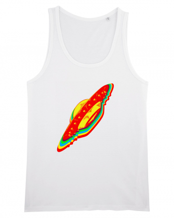 Trippy Retro UFO White