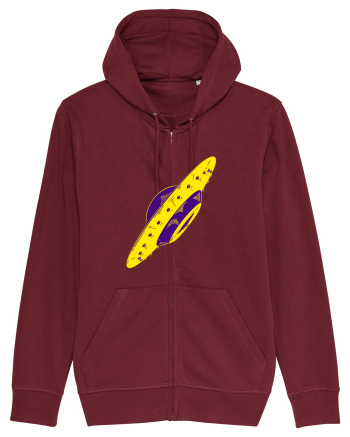 Trippy Retro UFO Burgundy