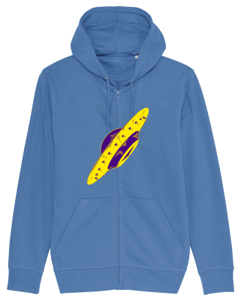 Trippy Retro UFO Bright Blue