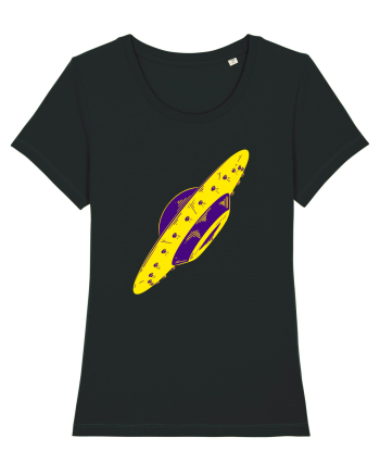 Trippy Retro UFO Black