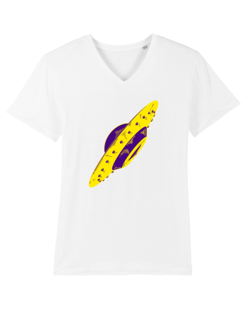 Trippy Retro UFO White