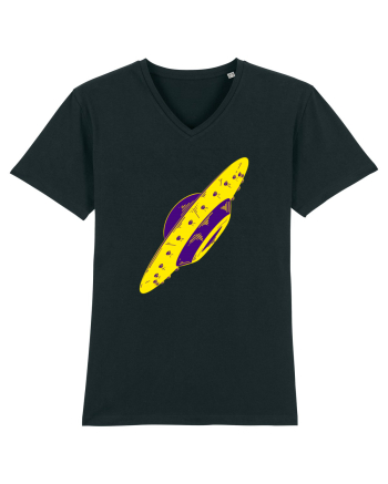 Trippy Retro UFO Black
