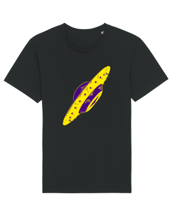 Trippy Retro UFO Black