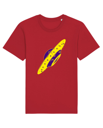 Trippy Retro UFO Red