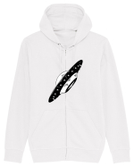  Retro UFO Hanorac cu fermoar Unisex Connector
