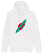  Retro UFO Hanorac cu fermoar Unisex Connector