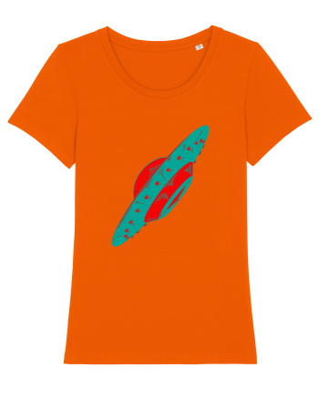  Retro UFO Bright Orange