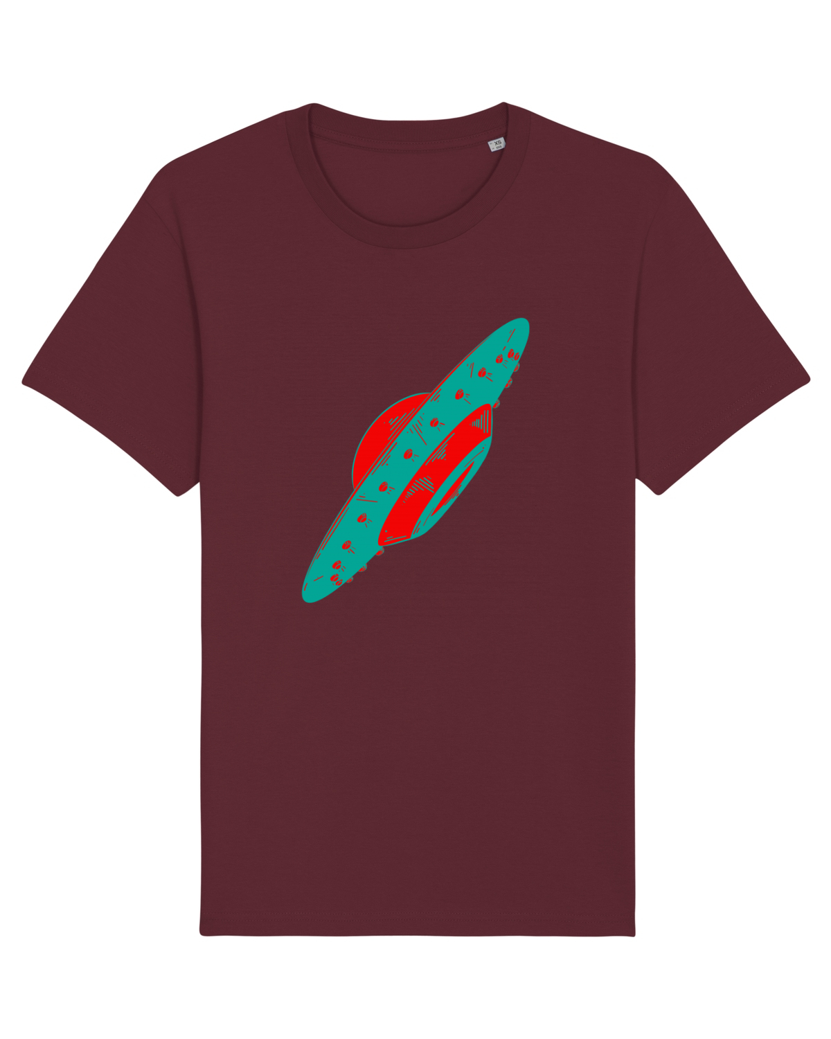 Tricou mânecă scurtă Unisex Rocker Burgundy