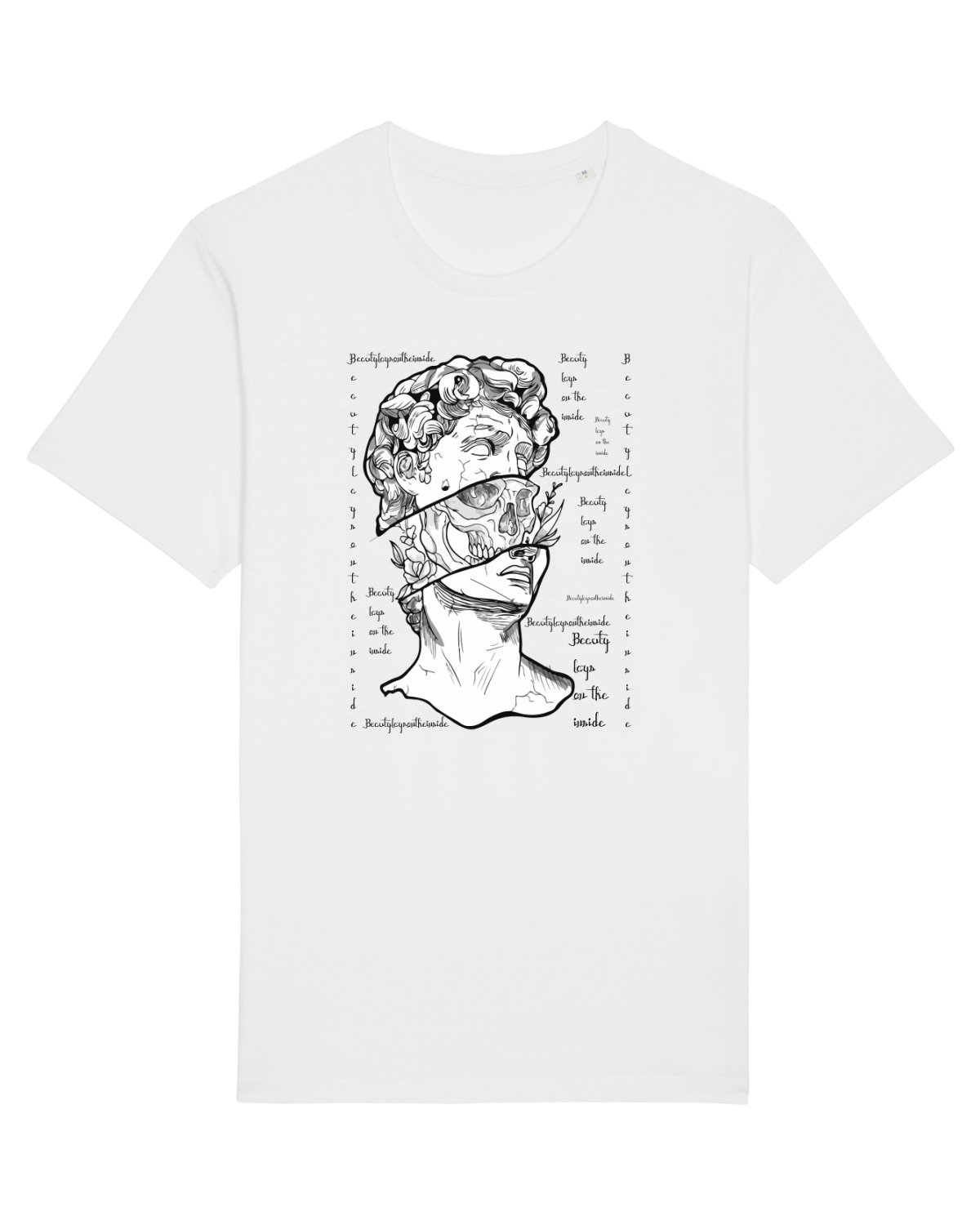 Tricou mânecă scurtă Unisex Rocker White