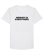 Mindset is everything Tricou mânecă scurtă guler larg Bărbat Skater