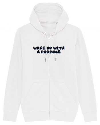 Wake up with a purpose White