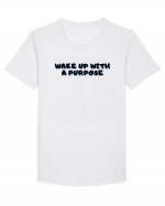 Wake up with a purpose Tricou mânecă scurtă guler larg Bărbat Skater