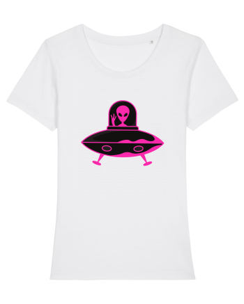 Alien And UFO White