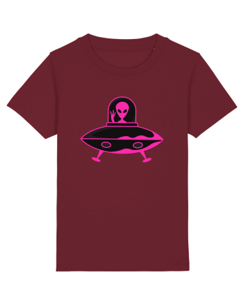 Alien And UFO Burgundy