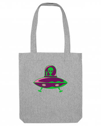  Retro UFO Heather Grey