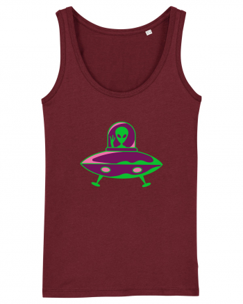  Retro UFO Burgundy