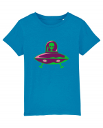  Retro UFO Tricou mânecă scurtă  Copii Mini Creator