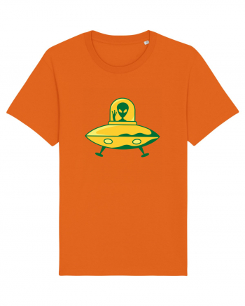  Retro UFO Bright Orange