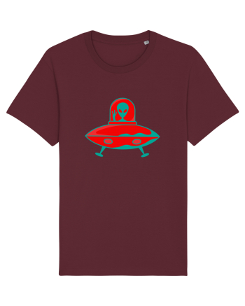  Retro UFO Burgundy