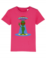  Retro UFO Tricou mânecă scurtă  Copii Mini Creator