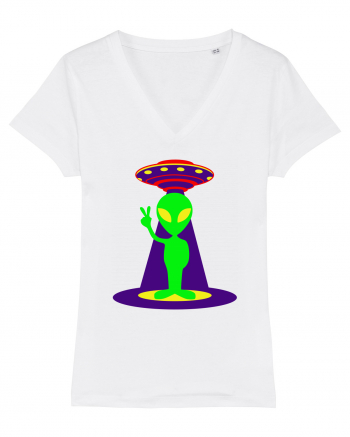 Alien And UFO White