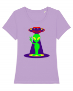 Alien And UFO Tricou mânecă scurtă guler larg fitted Damă Expresser