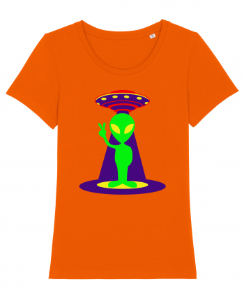 Alien And UFO Bright Orange