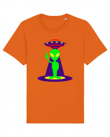 Alien And UFO Bright Orange