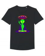 Alien And UFO Tricou mânecă scurtă guler larg Bărbat Skater