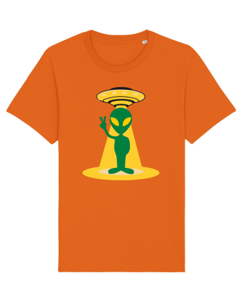 Alien And UFO Bright Orange