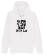 My bank account grows everyday Hanorac cu fermoar Unisex Connector