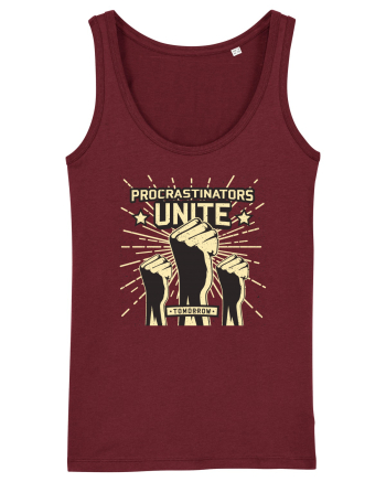 Procrastinators Unite Tomorrow Burgundy
