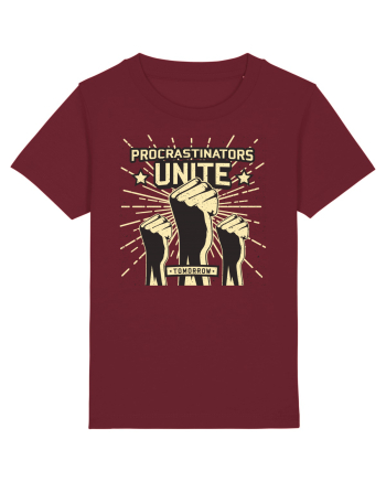 Procrastinators Unite Tomorrow Burgundy