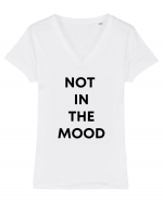 Not in the mood Tricou mânecă scurtă guler V Damă Evoker