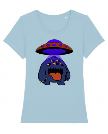 Funny Alien Sky Blue